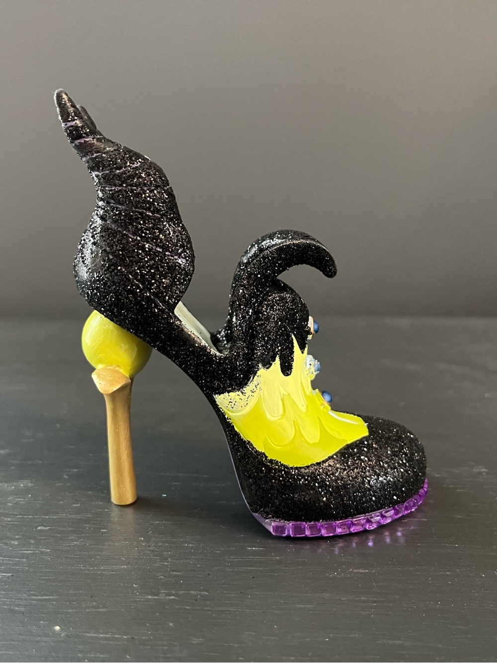 Disney Parks Runway Shoe Ornament Maleficent Sleeping Beauty NWOT